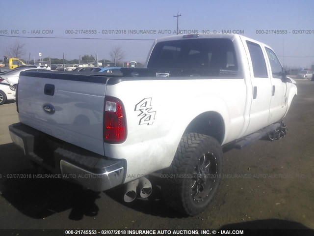 1FT7W2BT4GED26834 - 2016 FORD F250 SUPER DUTY WHITE photo 4