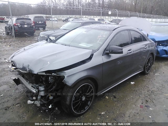 WDDSJ4GB9EN081388 - 2014 MERCEDES-BENZ CLA 250 4MATIC GRAY photo 2