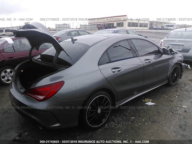 WDDSJ4GB9EN081388 - 2014 MERCEDES-BENZ CLA 250 4MATIC GRAY photo 4