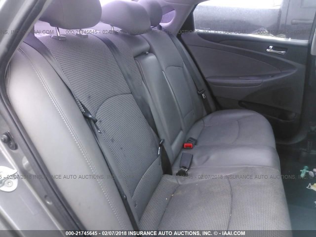 5NPEC4AC0CH400211 - 2012 HYUNDAI SONATA SE/LIMITED GRAY photo 8