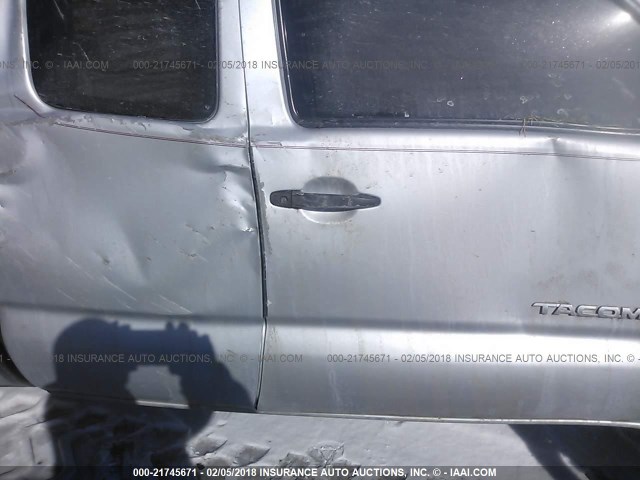 5TEUU42N79Z619925 - 2009 TOYOTA TACOMA ACCESS CAB Silber Foto 6