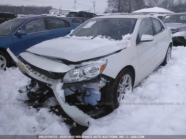 1G11C5SL1FF141710 - 2015 CHEVROLET MALIBU 1LT WHITE photo 2