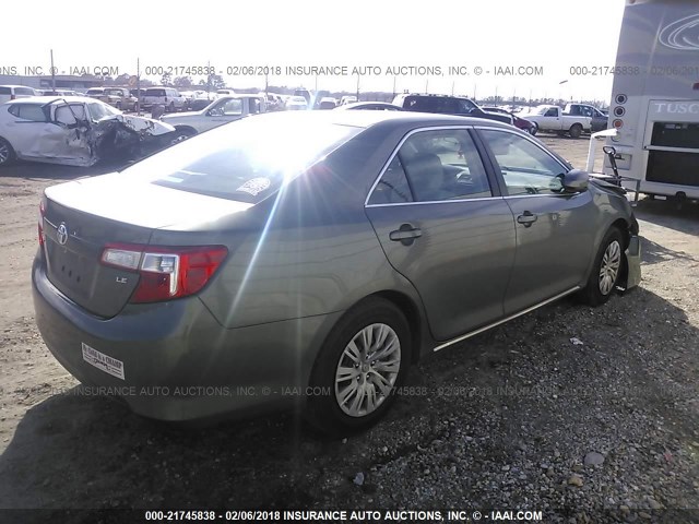 4T1BF1FK3CU527433 - 2012 TOYOTA CAMRY SE/LE/XLE 绿色 照片 4