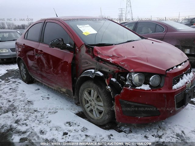 1G1JA5SH4C4206381 - 2012 CHEVROLET SONIC LS 红色 照片 1