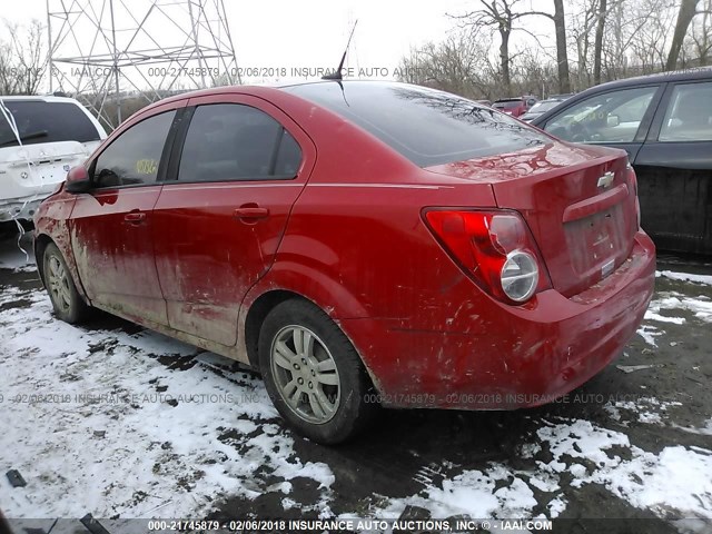 1G1JA5SH4C4206381 - 2012 CHEVROLET SONIC LS 红色 照片 3