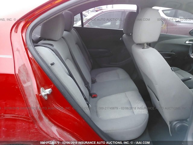 1G1JA5SH4C4206381 - 2012 CHEVROLET SONIC LS 红色 照片 8