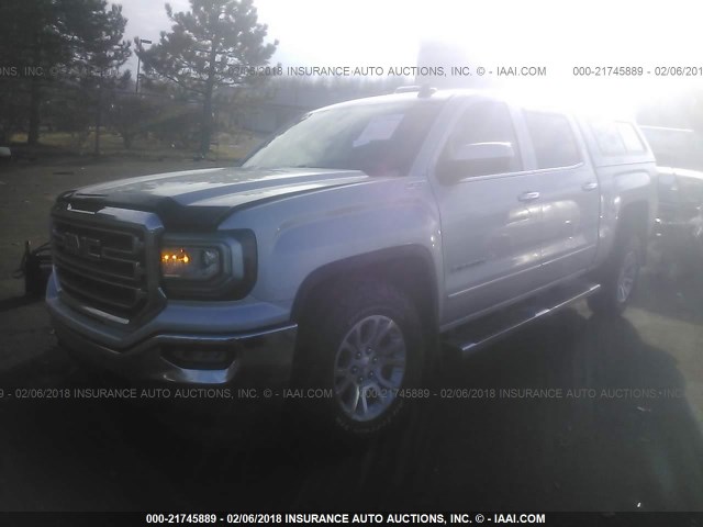 3GTU2MEC2GG111774 - 2016 GMC SIERRA K1500 SLE SILVER photo 2