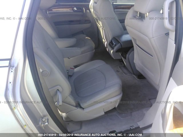 5GAKRBED6BJ416784 - 2011 BUICK ENCLAVE CXL 银色 照片 8