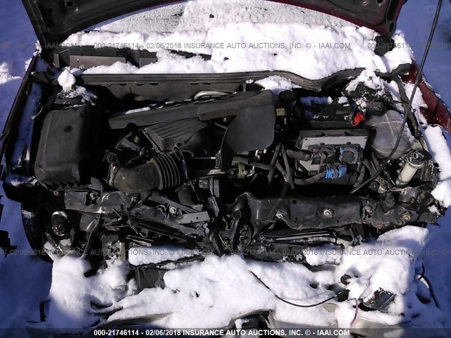 1G8AJ55F56Z105966 - 2006 SATURN ION LEVEL 2 BURGUNDY photo 10