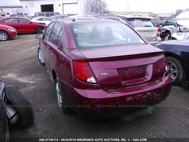 1G8AJ55F56Z105966 - 2006 SATURN ION LEVEL 2 BURGUNDY photo 3