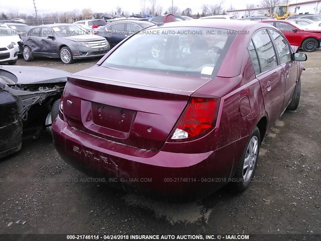 1G8AJ55F56Z105966 - 2006 SATURN ION LEVEL 2 BURGUNDY photo 4