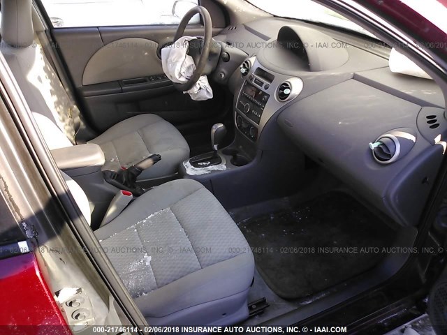 1G8AJ55F56Z105966 - 2006 SATURN ION LEVEL 2 BURGUNDY photo 5