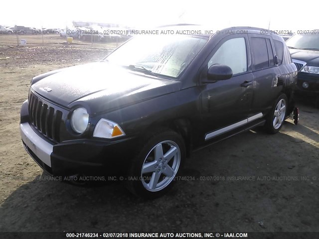 1J8FF57W77D144320 - 2007 JEEP COMPASS LIMITED BLACK photo 2