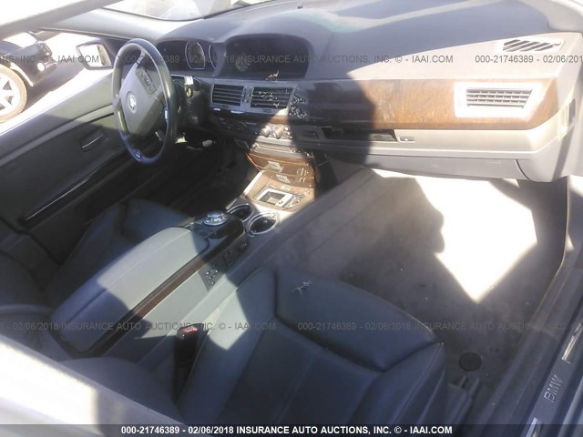 WBAGN63574DS53256 - 2004 BMW 745 LI SILVER photo 5