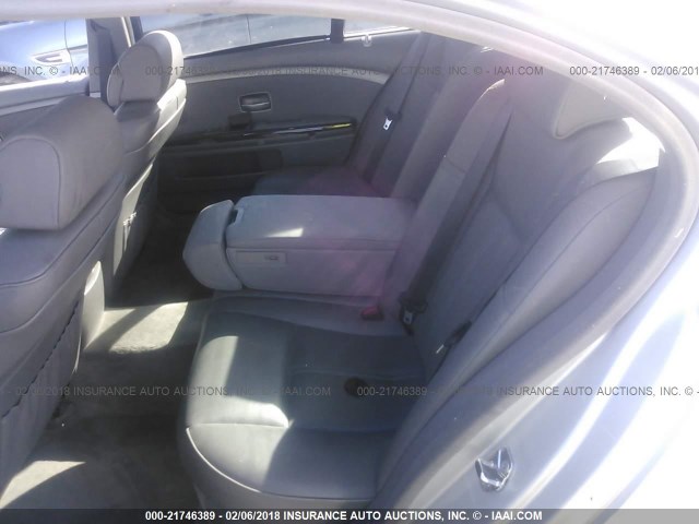 WBAGN63574DS53256 - 2004 BMW 745 LI SILVER photo 8