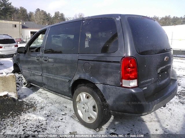 1GNDU23W18D180733 - 2008 CHEVROLET UPLANDER LS GRAY photo 3