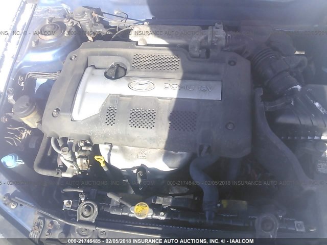 KMHDN56D75U132470 - 2005 HYUNDAI ELANTRA GLS/GT BLUE photo 10