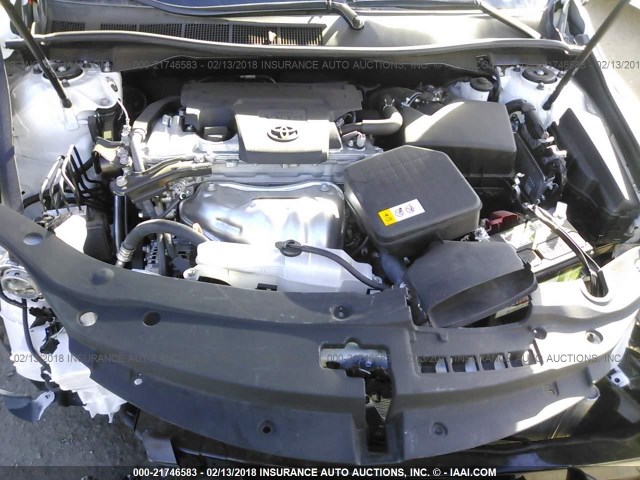 4T1BF1FK0HU435249 - 2017 TOYOTA CAMRY LE/XLE/SE/XSE Blanc photo 10