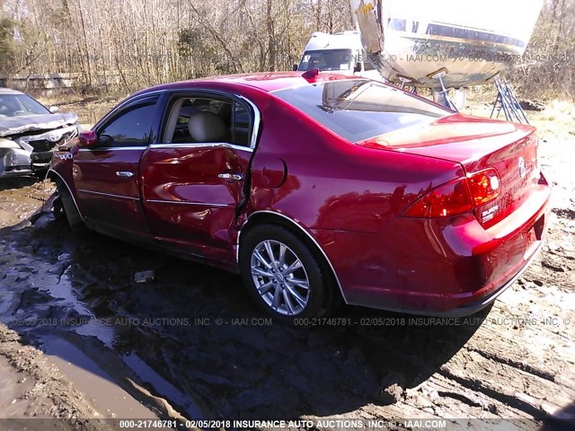 1G4HJ5EM3BU112291 - 2011 BUICK LUCERNE CXL RED photo 3