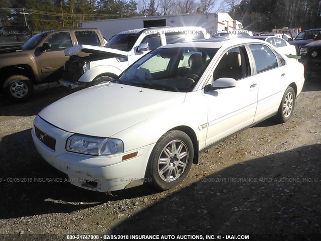 YV1TS59H941383606 - 2004 VOLVO S80 2.5T WHITE photo 2