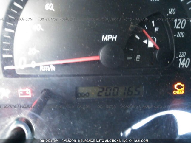 4T1BE32K02U085486 - 2002 TOYOTA CAMRY LE/XLE/SE 栗色 照片 7