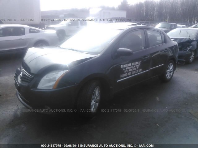 3N1AB6AP9CL629991 - 2012 NISSAN SENTRA 2.0/2.0S/SR/2.0SL BLACK photo 2