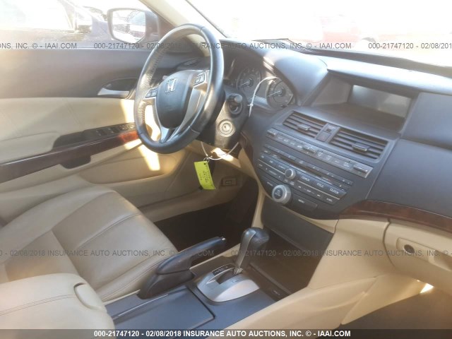 5J6TF1H58AL003675 - 2010 HONDA ACCORD CROSSTOUR EXL WHITE photo 5