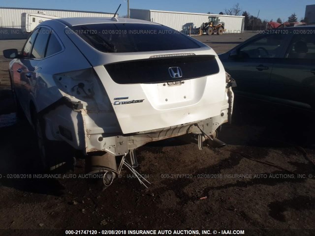 5J6TF1H58AL003675 - 2010 HONDA ACCORD CROSSTOUR EXL WHITE photo 6