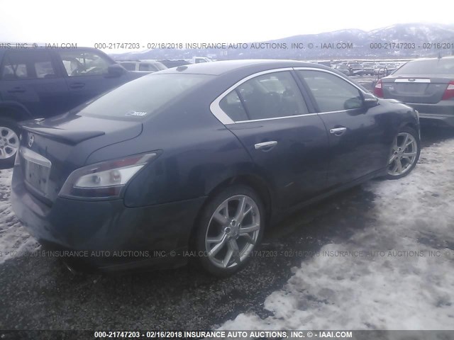 1N4AA5AP0CC831405 - 2012 NISSAN MAXIMA S/SV GRAY photo 4