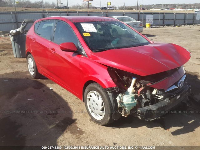 KMHCT5AE3CU027570 - 2012 HYUNDAI ACCENT GLS/GS RED photo 1