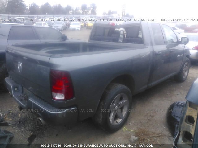 1C6RD6FT4CS133487 - 2012 DODGE RAM 1500 ST GRAY photo 4