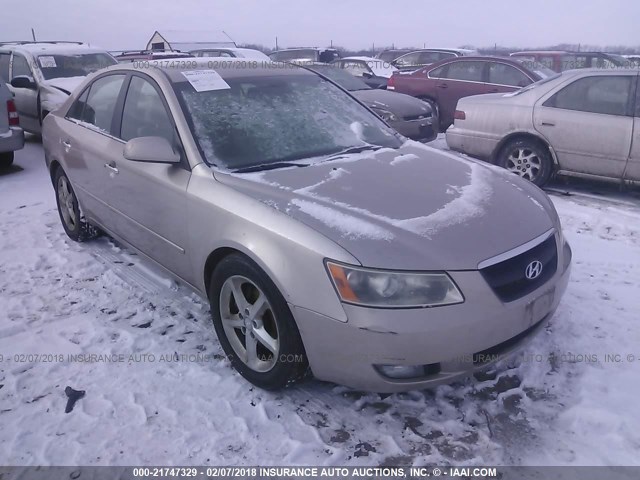 5NPEU46F46H051624 - 2006 HYUNDAI SONATA GLS/LX GOLD photo 1