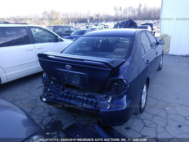 4T1BE32K44U281031 - 2004 TOYOTA CAMRY LE/XLE/SE BLUE photo 6