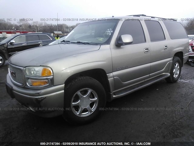 1GKFK66U92J152832 - 2002 GMC DENALI XL K1500 GOLD photo 2