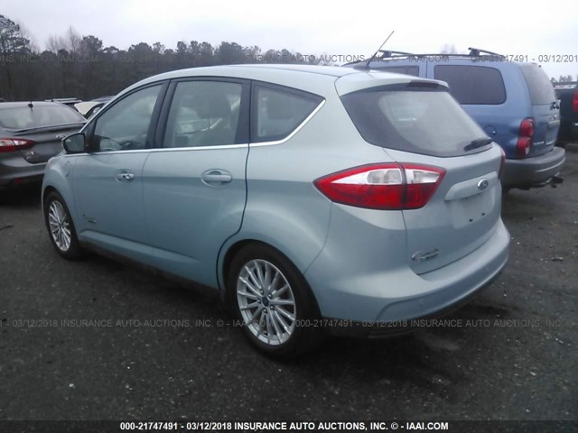 1FADP5CU2DL516668 - 2013 FORD C-MAX PREMIUM Light Blue photo 3