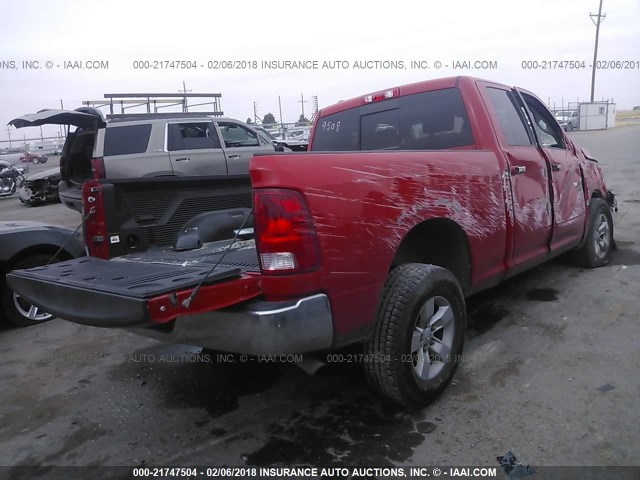 1C6RR6GG3GS299508 - 2016 RAM 1500 SLT RED photo 4