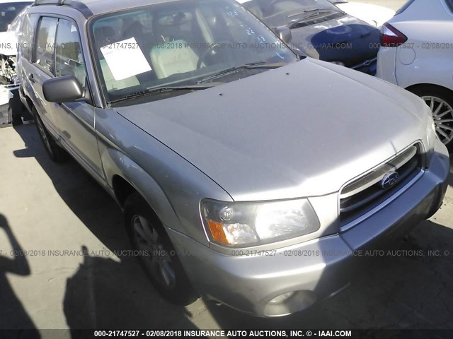 JF1SG65685H700688 - 2005 SUBARU FORESTER 2.5XS Күміс фото 1