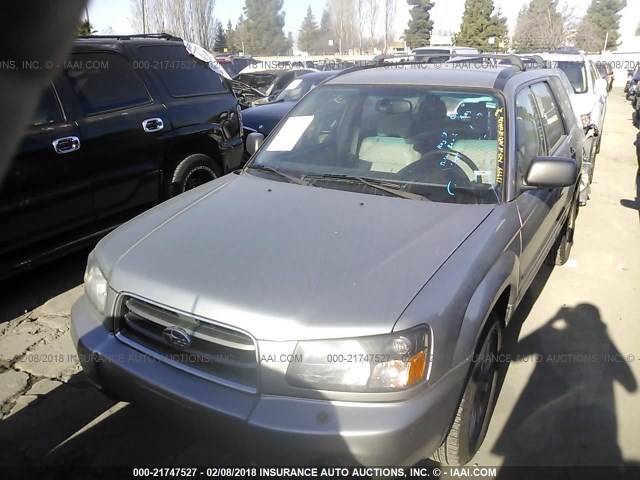 JF1SG65685H700688 - 2005 SUBARU FORESTER 2.5XS Күміс фото 2
