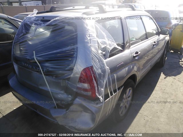 JF1SG65685H700688 - 2005 SUBARU FORESTER 2.5XS Күміс фото 4