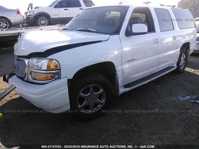 1GKFK66U45J215582 - 2005 GMC YUKON XL DENALI WHITE photo 2