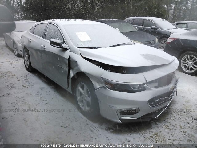 1G1ZB5ST2HF168939 - 2017 CHEVROLET MALIBU LS 银色 照片 1