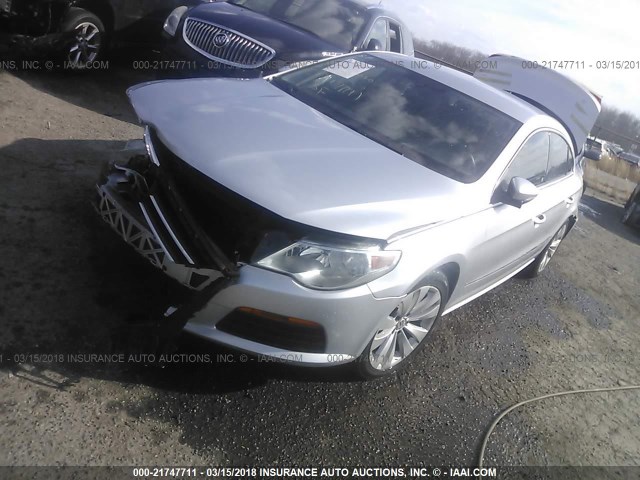 WVWMP7AN4BE710864 - 2011 VOLKSWAGEN CC SPORT SILVER photo 2