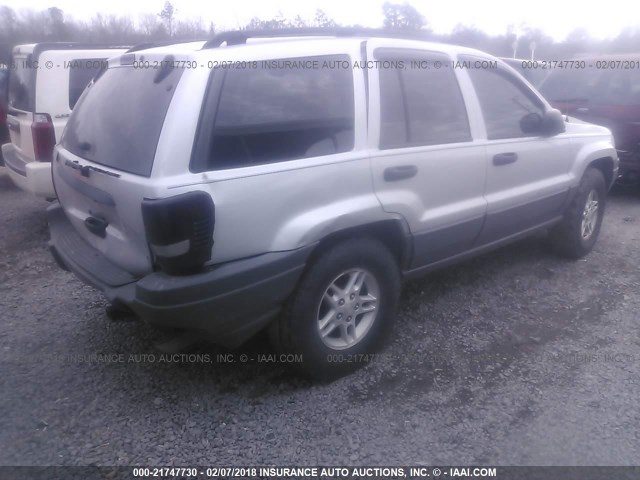 1J4GW48S24C223486 - 2004 JEEP GRAND CHEROKEE LAREDO/COLUMBIA/FREEDOM GRAY photo 4