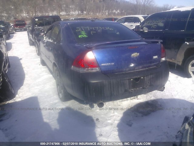 2G1WD58C069198290 - 2006 CHEVROLET IMPALA SUPER SPORT BLUE photo 3