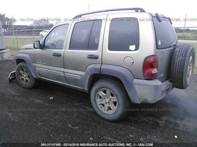 1J4GK48K33W580023 - 2003 JEEP LIBERTY SPORT/FREEDOM TAN photo 3