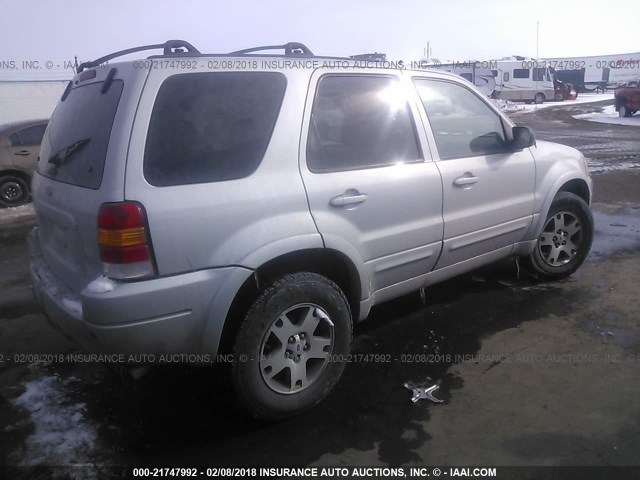 1FMCU94124KA50137 - 2004 FORD ESCAPE LIMITED SILVER photo 4