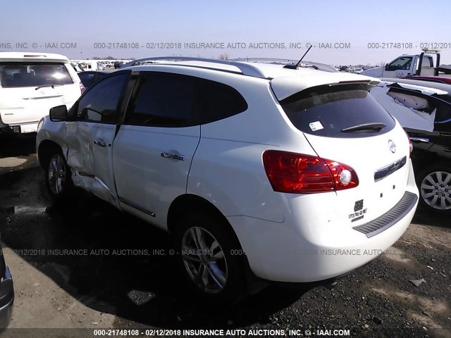 JN8AS5MT1FW159149 - 2015 NISSAN ROGUE SELECT S WHITE photo 3