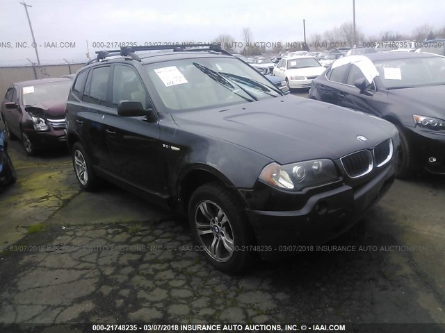 WBXPA93425WD02432 - 2005 BMW X3 3.0I BLACK photo 1