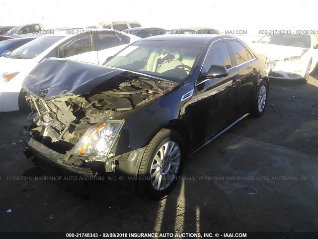 1G6DE5EG4A0109572 - 2010 CADILLAC CTS LUXURY COLLECTION BLACK photo 2