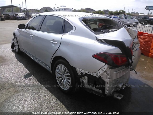 JN1BY1PP1FM600296 - 2015 INFINITI Q70L 3.7 SILVER photo 3